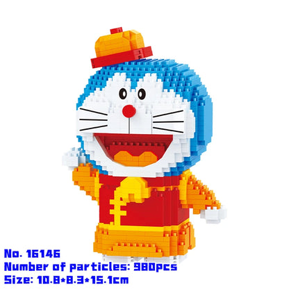 BALODY Doraemon building block Nobita Nobi Dorami model Minamoto Shizuka figure children's toy Christmas birthday gift