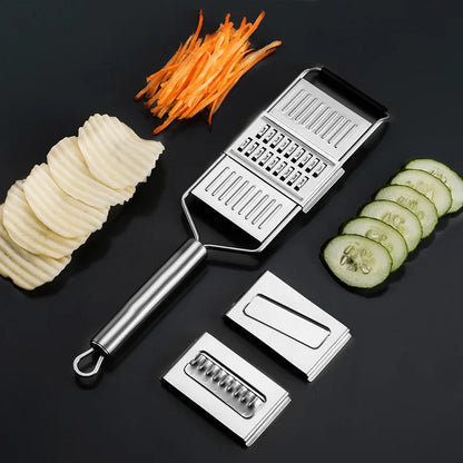 Shredder Cutter Stainless Steel Grater Portable Manual Vegetable Slicer Easy Clean Grater Multi Purpose Home Kitchen Tool