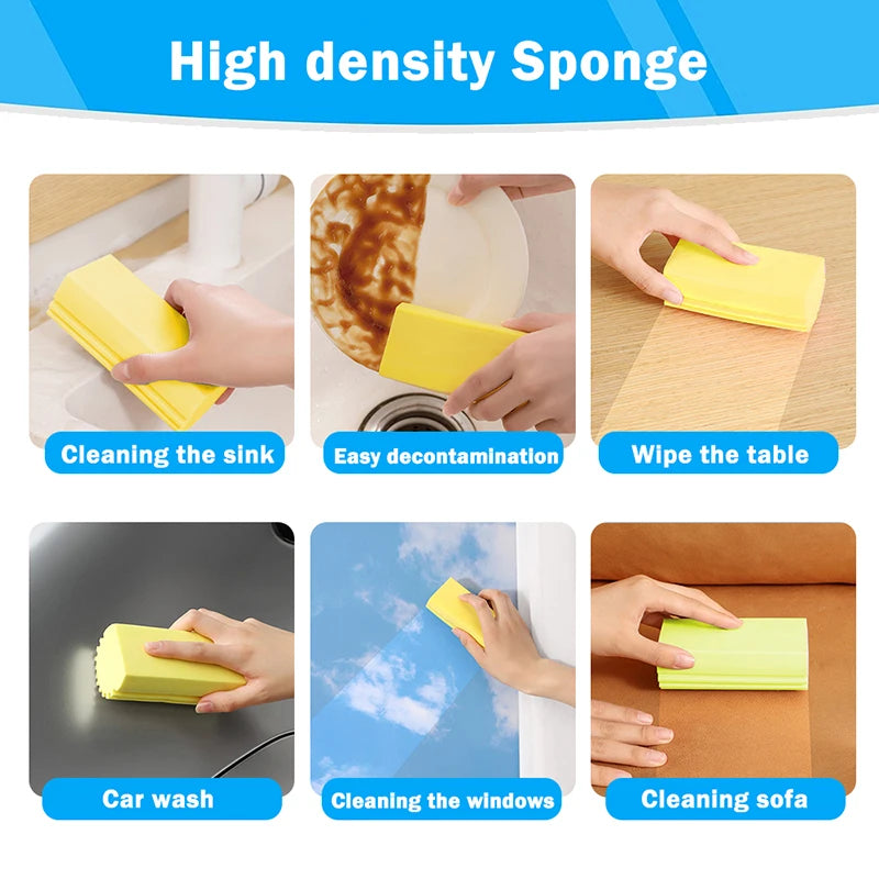 Damp Clean Duster Sponge Dusting Wet Duster Powder Cleaning Sponge Dust Removal Dusters for Home Car Kitchen Bathroom Scrub