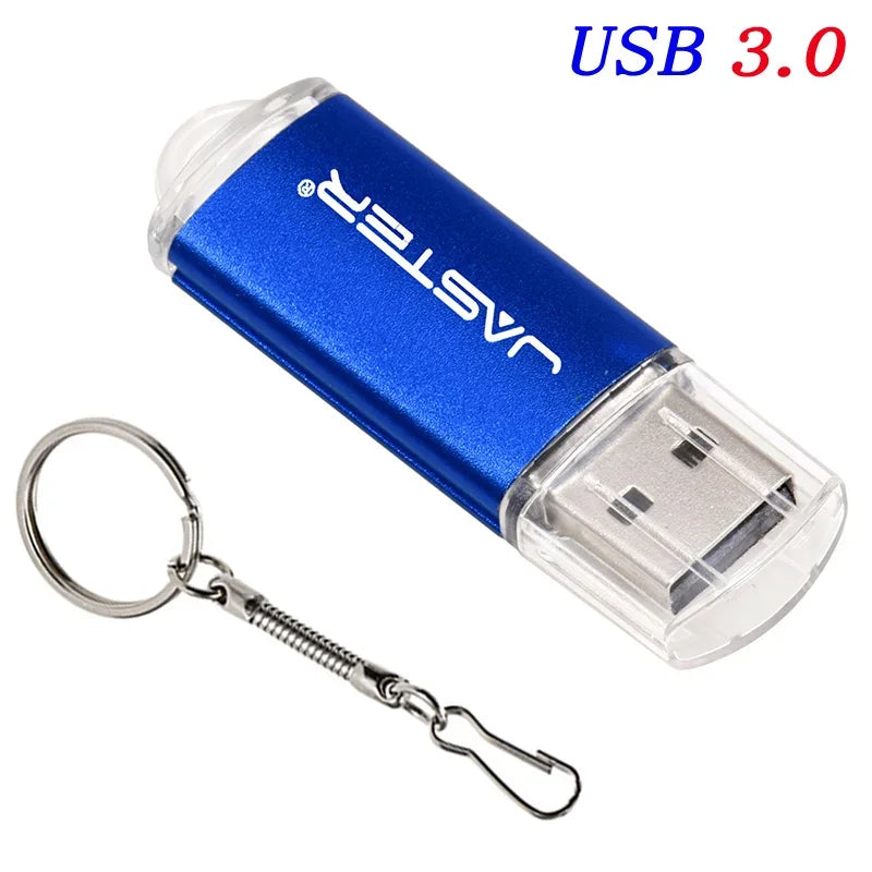 Black USB 3.0 Flash Drive 128GB High Speed Pen Drive 64GB Free Key Chain Memory Stick  32GB Plastic Metal Blue USB Stick 16GB