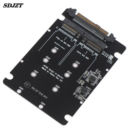 1Pc SATA M.2 SSD To 2.5“ SATA NVMe M.2 NGFF SSD To SFF-8639 Adapter Converter