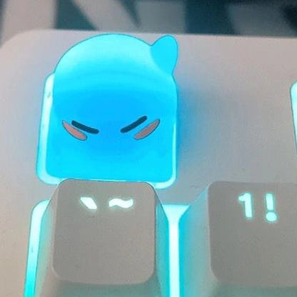 Novelty  Artisan KeyCap Cute Slime Custom Handmade Resin Keyboard Cap Key Cap for Mechanical Keyboard Accessories