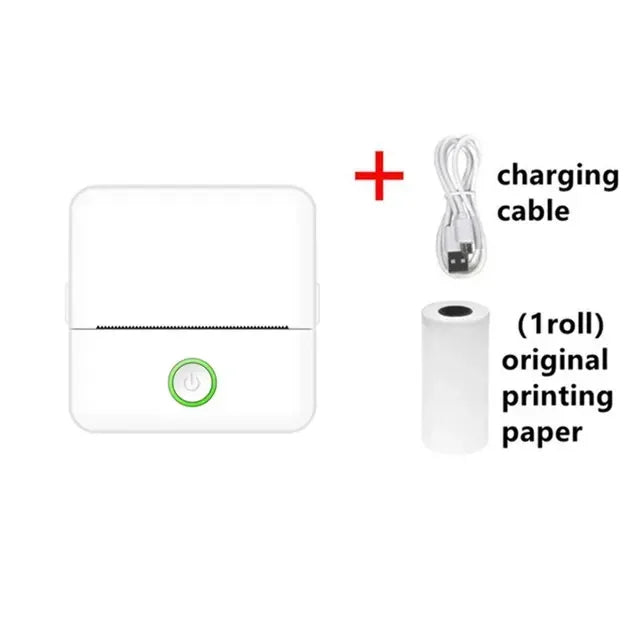 Mini Thermal Printer,Bluetooth Labler Printer,Portable Inkless Printers Compatible with Android and ios,Printable Photos,Lists