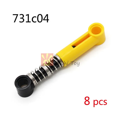 MOC Bricks Technology 76537 Shock Absorber 6.5L 9.5L Hard Soft Spring Building Blocks Compatible with Car Wheel Mechanical Toys