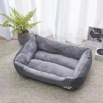 Large Pet Cat and Dog Bed Warm Comfortable Dog House Soft PP Cotton Nest Dog Basket Mat Universal Waterproof Cat Bed