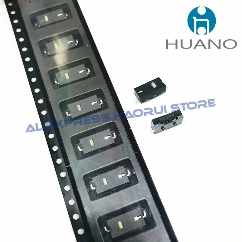 10~100Pcs HUANO SMD Mini Micro Switch 9.3*4.7*3.5mm 2Pin button suitable for Logitech M905 Feizhi Button G502 G603 GPW Side Key