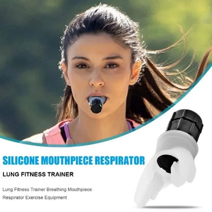 With Box Sport Breathing Trainer Exercise Lung Face Mouthpiece Respirator Fitness Equipment for Outdoor Expiratory Exercise Tool