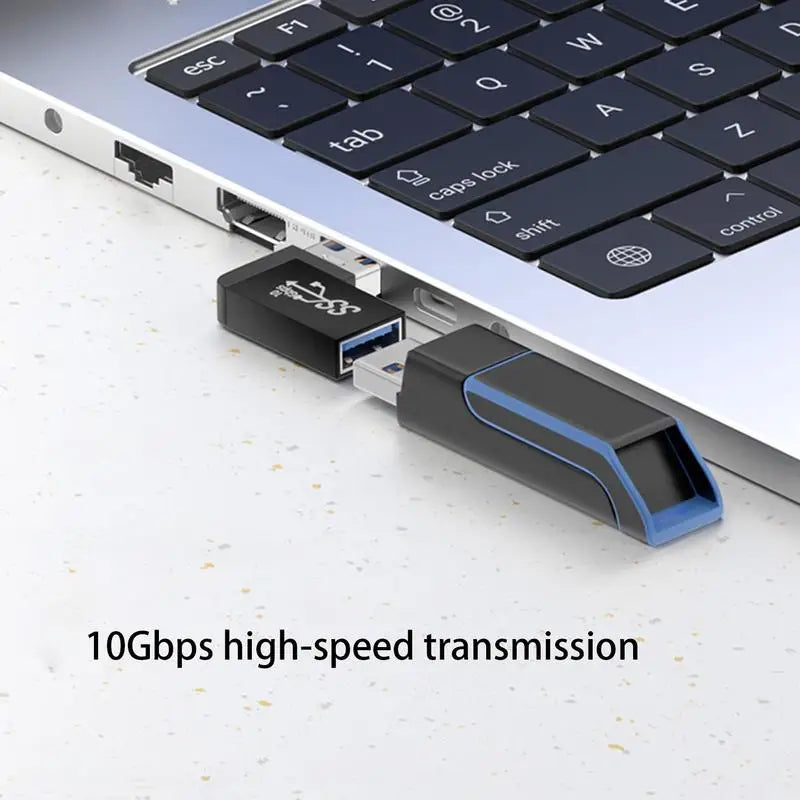 USB 3.0 Male to Female 90 Degree Right Angle Extension Adapter USB Upward Elbow Adapter 10Gbps for Laptop PC Connector Converte