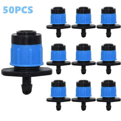 50PCS/100PCS Garden Watering Sprinklers Full-circular Adjustable Fountain Nozzle Adjustable Scattering Spray Mushroom Dripper