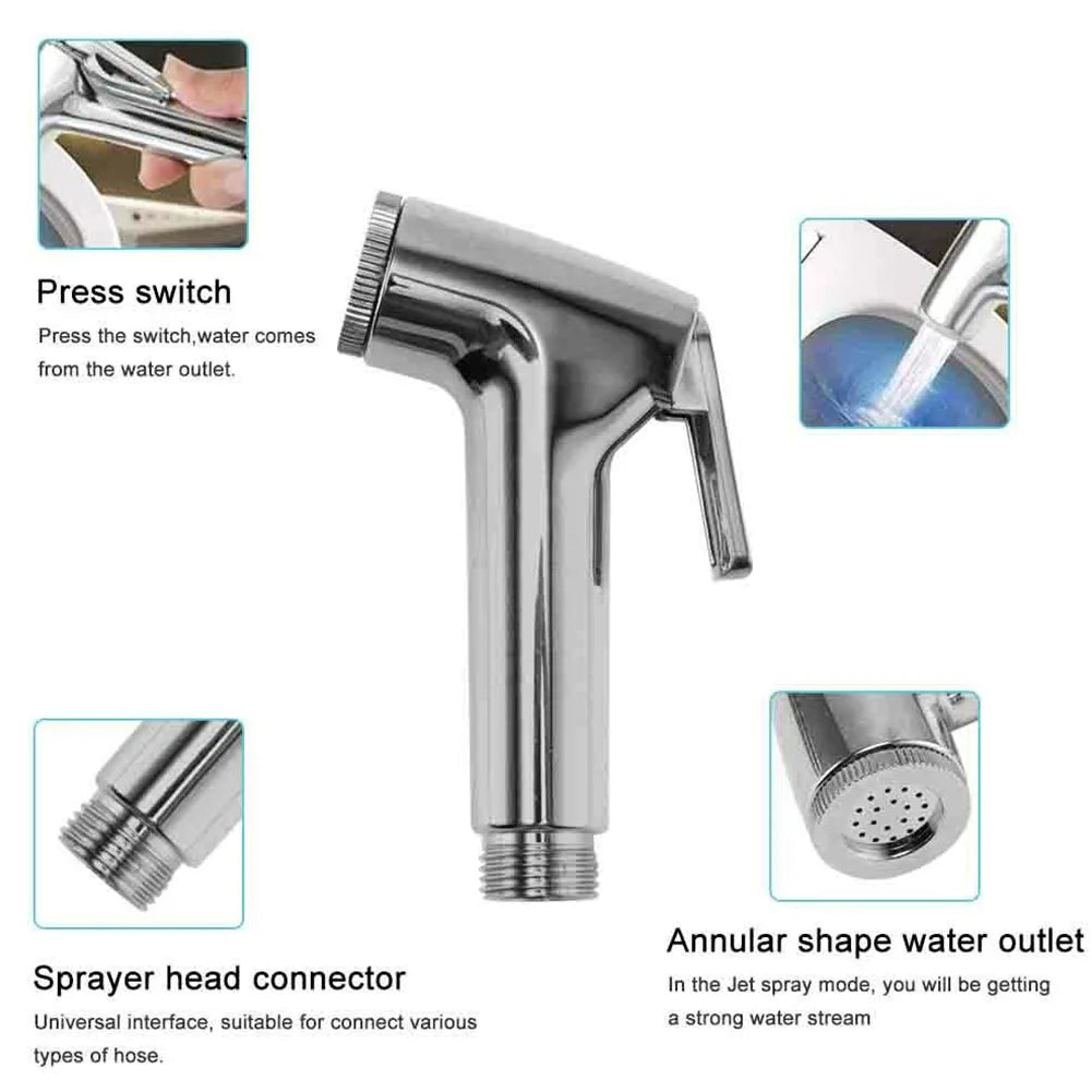 1PC Bidet Toilet Sprayer Head Handheld Bidet Faucet Spray  For Sanitary Shattaf Shower Head Self Cleaning Accessories