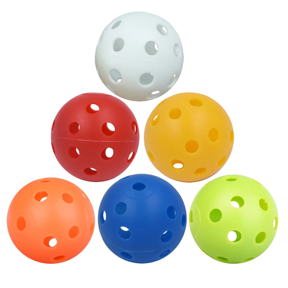 10Pcs 41mm Golf Training Balls Plastic Airflow Hollow with Hole Golf Balls Outdoor Golf Practice Balls Golf Accessories