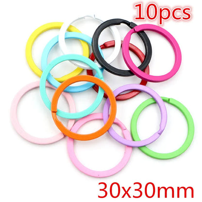 New Fashion Multi-colors Mixed Alloy Open Rings Lobster Clasp Hooks Ball Chains DIY Jewelry Making Findings Supplies