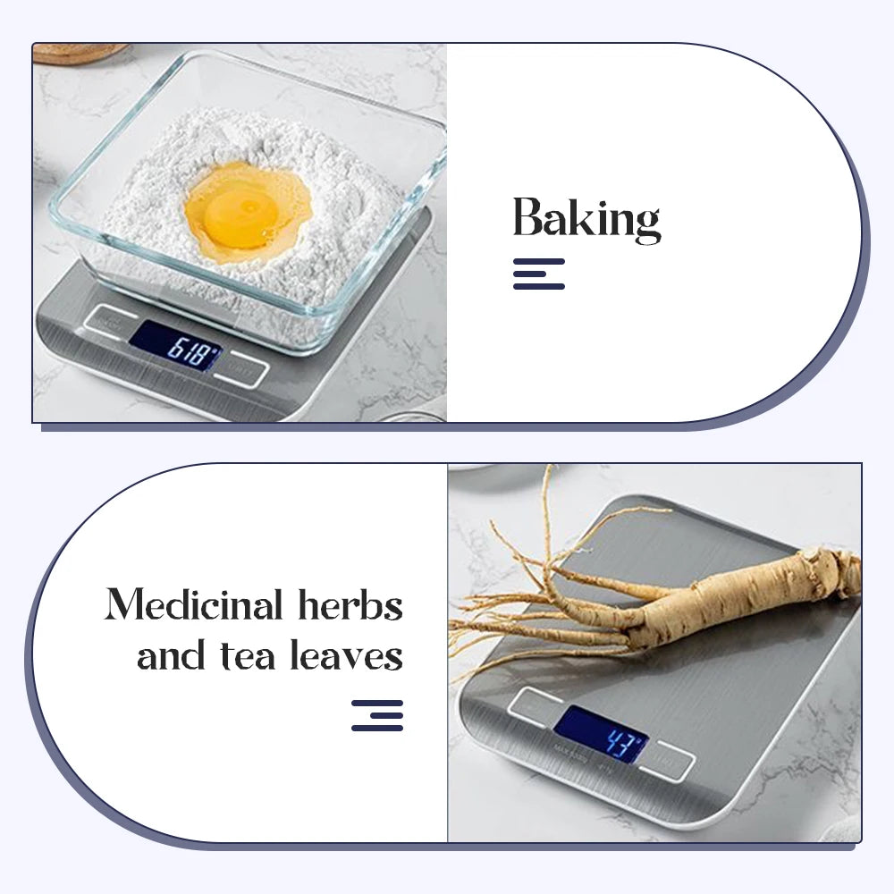 Household Kitchen High-precision Electronic Pastry Baking Scale Small Food Baking Scale 10kg 5kg Accurate Weighing