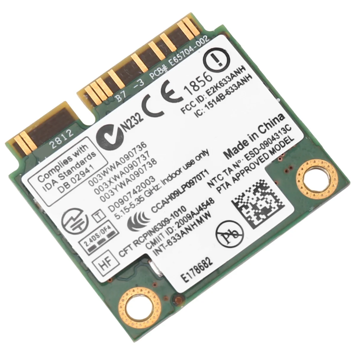 6300AGN 633ANHMW Wireless WiFi Card Mini Pcie Card 802.11A/G/N 2.4G+5.0 Ghz for Lenovo Thinkpad T410 T420 T430 X220 Y460