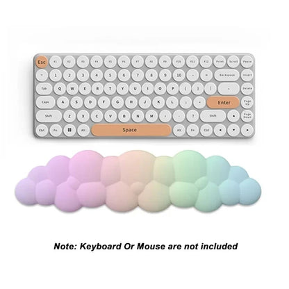 Keyboard Cloud Wrist Rest Pad,Cloud Mouse Arm Wrist Rest Cute Memory Foam Palm Rest with Non-Slip Suitable for Office Home