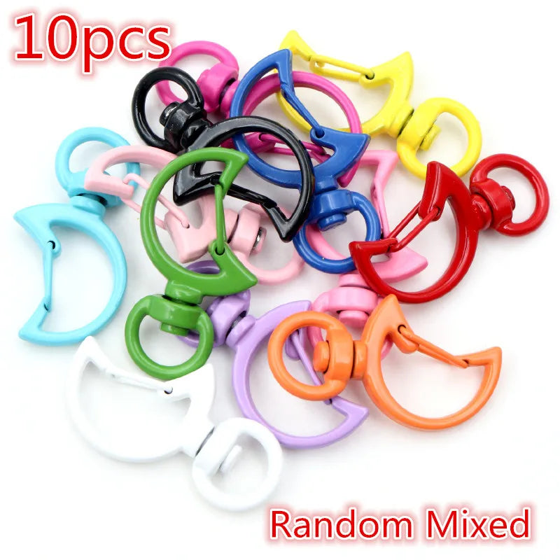 New Fashion Multi-colors Mixed Alloy Open Rings Lobster Clasp Hooks Ball Chains DIY Jewelry Making Findings Supplies