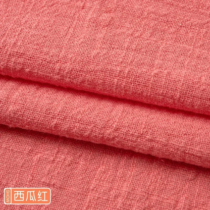 Solid Color Soft Thin Linen Cotton Fabric Organic Material Pure Natural Flax For Sewing DIY Handmade Clothes Patchwork Fabric