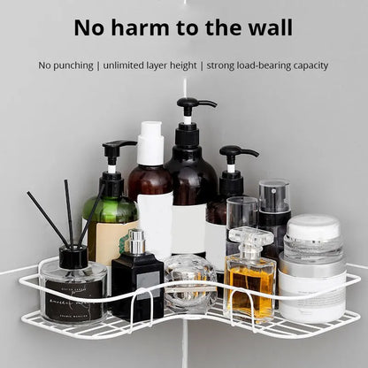 Iron Triangle Rack For Kitchen Bathroom Storage Rack Thickened Love Corner Rack Storage Rack Durable