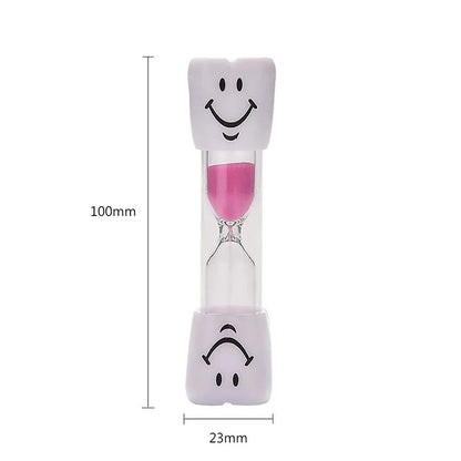 Creative Smiling Face Hourglass Sand Clock for Cooking Brushing Teeth 3 Minutes Sands Timer Sandglass for Children Kids Gift