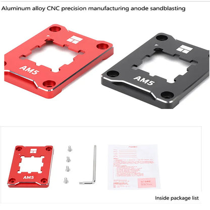 Thermalright ASF AM5 CPU Bending Corrector Frame Black/Red AMD Fastener Anti bending Bracket Pressing Plate CNC Aluminum