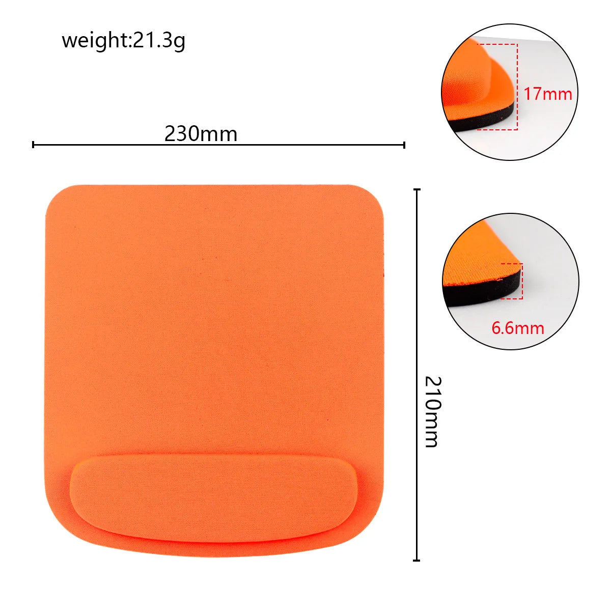 Computer Game Mouse Pad Environmental Eva Ergonomic Mouse Pad Wrist Pad Solid Color Comfortable Mouse Pad For Office PC Laptop