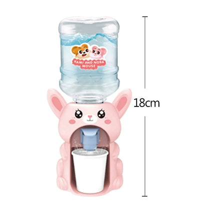 Kids Mini Dual Water Dispenser Toy Cute Water Juice Milk Drinking Fountain Simulation Kitchen Toys for Boys Girls Gift