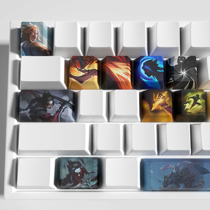 kayn keycaps League of Legends kayn keycaps  game keycaps OEM Profile 12keys PBT dye sub keycaps