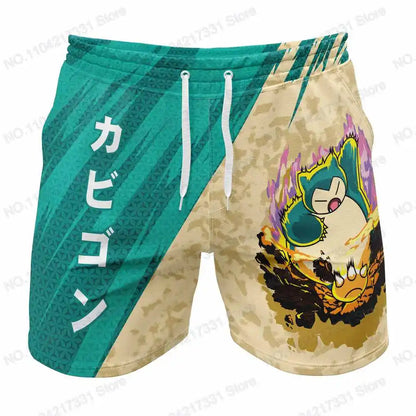 2th Cute Casual Anime Rash Guards Surfing Jersey Beach Shirts Swimwear Diving Gym Shorts MMA BJJ Men Jiu Jitsu Fitness Sets