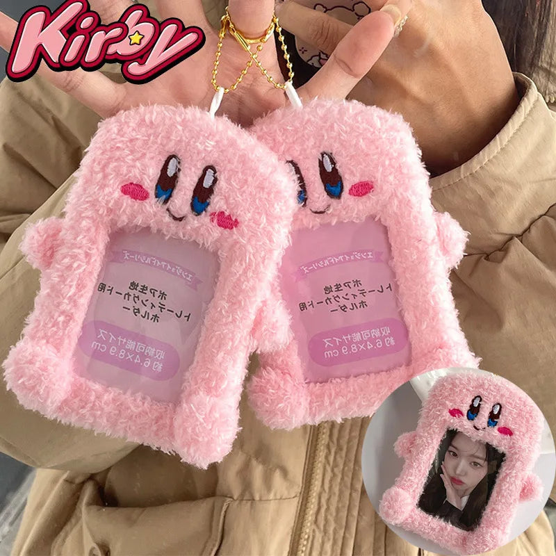 Kirby Photo Card Holder Bus Card Cover Case Card Holder Bags Business Keychain Keyring Bank ID Holders Cards Sleeves Supplies