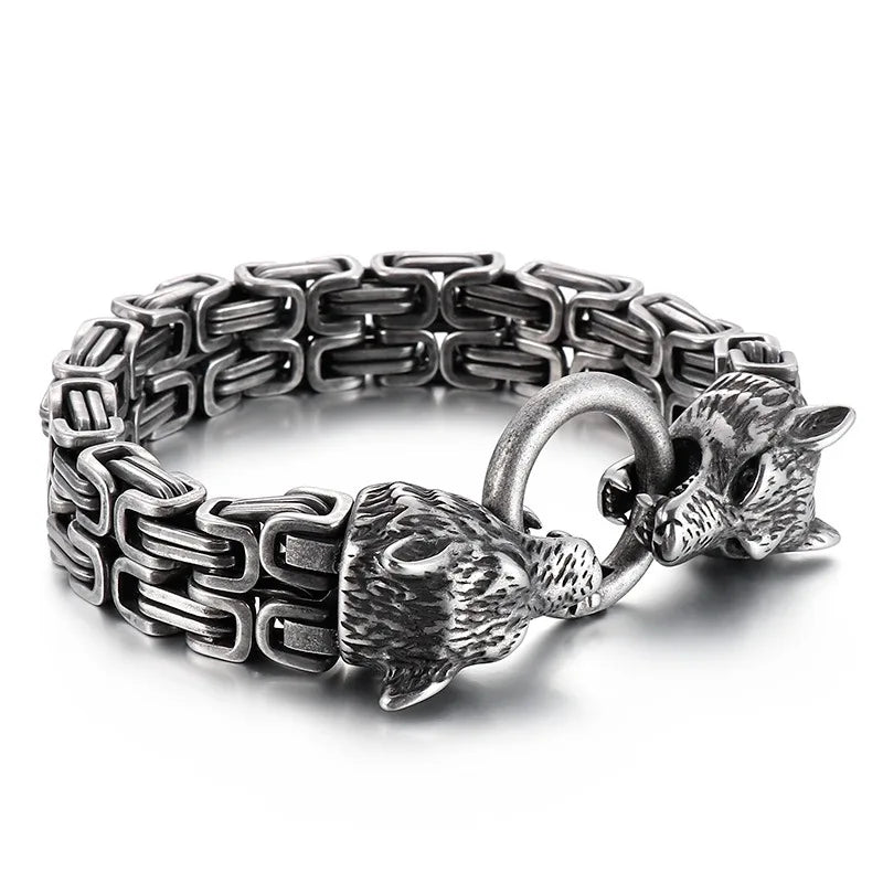 New Hip Hop 316L Stainless Steel Wave Chain Bracelet for Men Women Titanium Solid metal Charm Gift