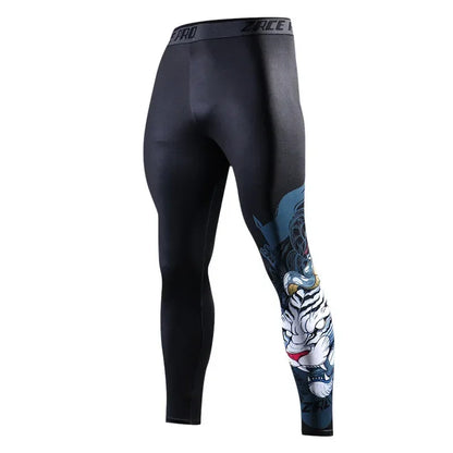 Spring Autumn Men Running Tights GYM Camping Hiking Pants Male Basketball Football Soccer Fitness Exercise Sport Long Legging J7