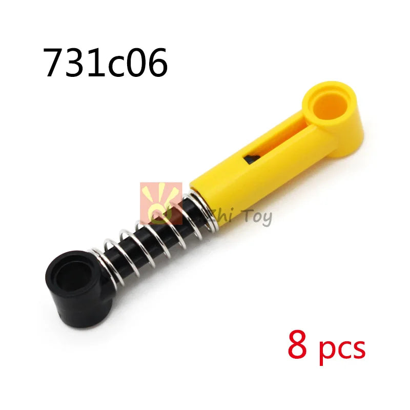 MOC Bricks Technology 76537 Shock Absorber 6.5L 9.5L Hard Soft Spring Building Blocks Compatible with Car Wheel Mechanical Toys