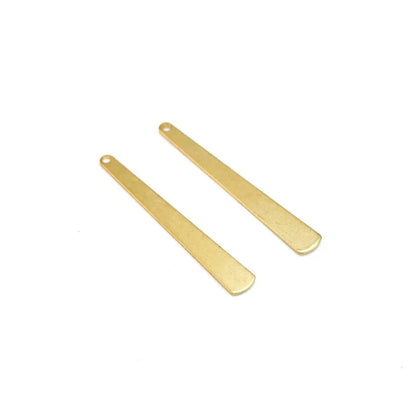 20pcs Bar Stick Earring Charms, Long Drop Brass Charm, Jewelry Making Charms, Earring Findings, 43x6mm, Jewelry Supplies R2535