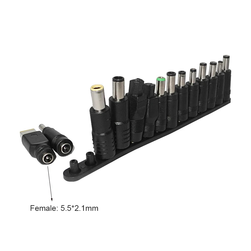 34PCS Universal DC Connectors 5.5mmx2.1mm AC Power Adapter Tips Kits for Lenovo Thinkpad Hp Laptop Power Supply Plug Jack Sets