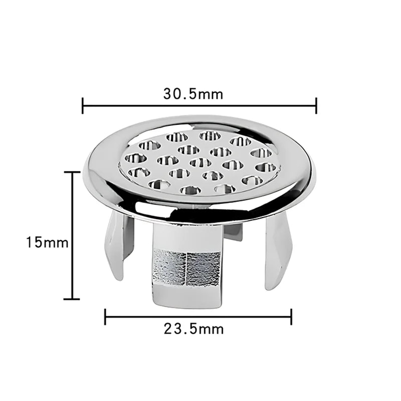 8/1Pcs Sink Hole Round Overflow Cover Ring Wash Basin Hollow Overflow Ring Sink Hole Overflow Cover Bathroom Kitchen Accessories