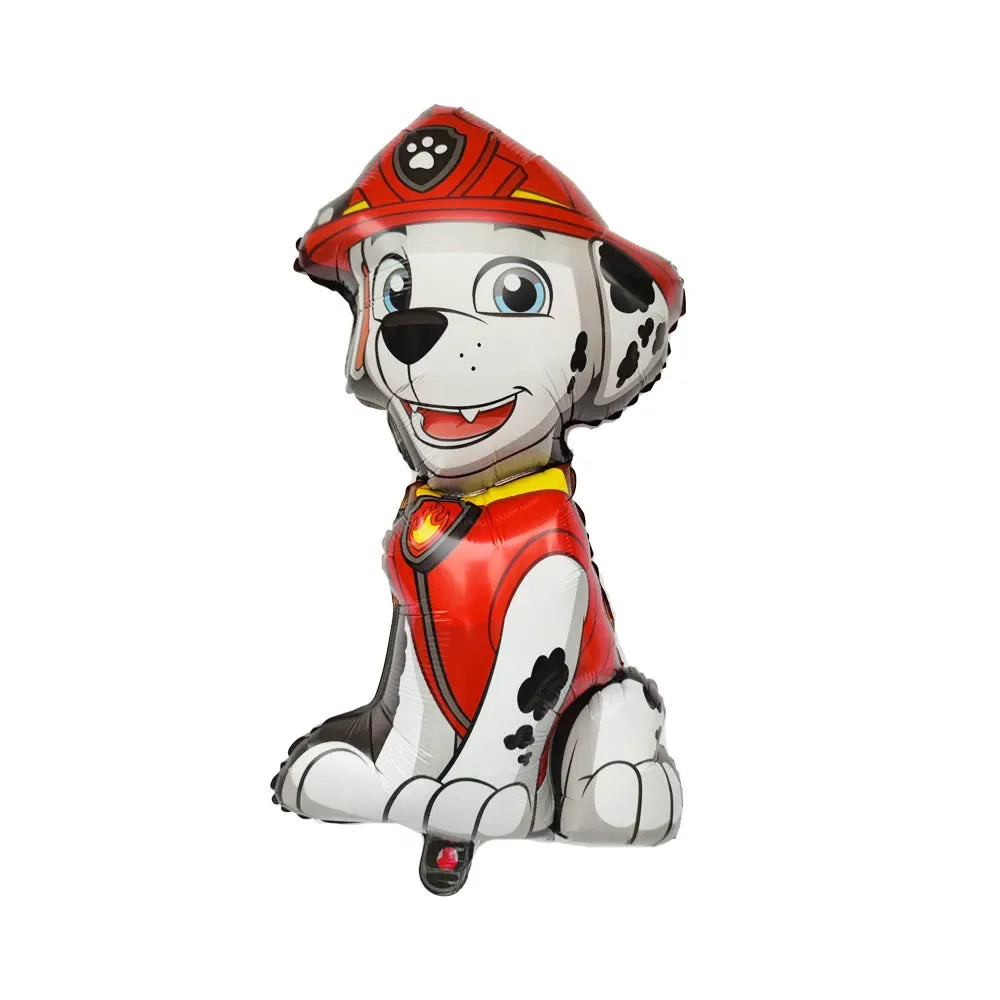 4pcs Paw Patrol Themed Balloon Party Decoration Supplies Rescue Dog Chase Rubble Aluminum Foil Balloon Childrens Birthday Gift