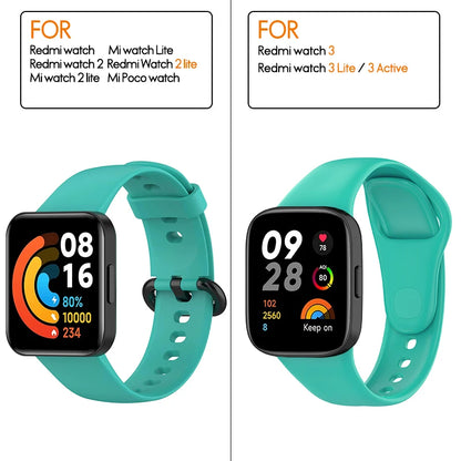 Silicone Strap For Xiaomi Mi Watch 2 3 Lite Mi poco Watch band For Redmi watch 2 Lite 3 Active Wrist Redmi watch 3 lite Bracelet