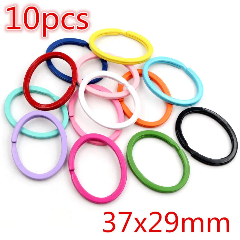 New Fashion Multi-colors Mixed Alloy Open Rings Lobster Clasp Hooks Ball Chains DIY Jewelry Making Findings Supplies