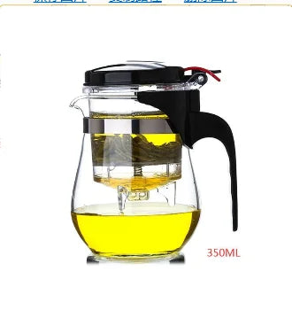 750Ml Heat Resistant Glass Teapot Chinese Kung Fu Tea Flower Tea Pot Compact Size Coffee Maker Puer Kettle Drinkwares