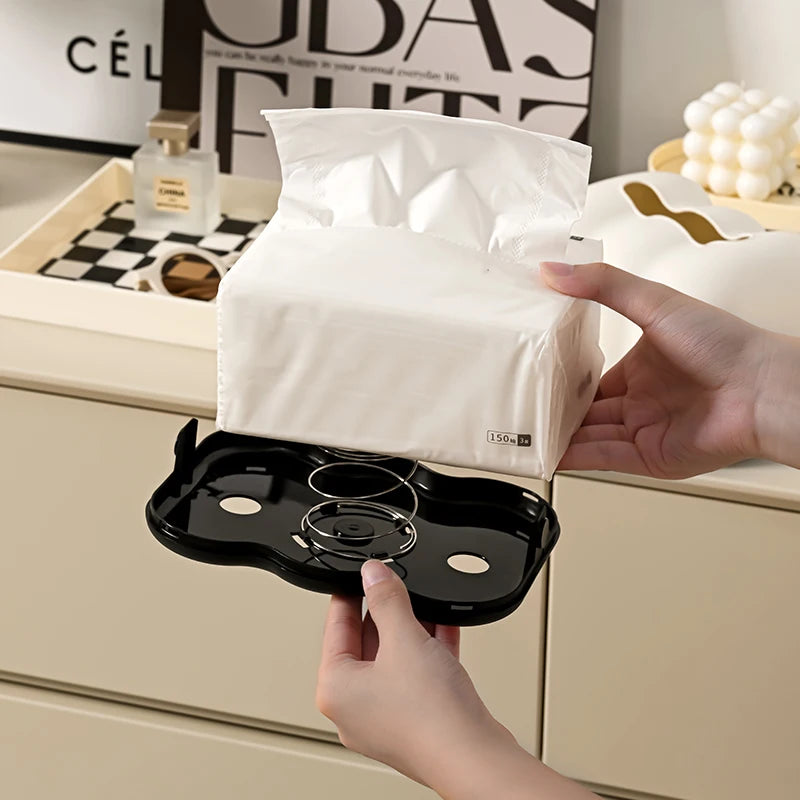 Cloud Creative Lifting Tissue Box, Household Bathroom Paper Suction Box, High-End Cream, High-End Sense, Ins Paper Suction Box