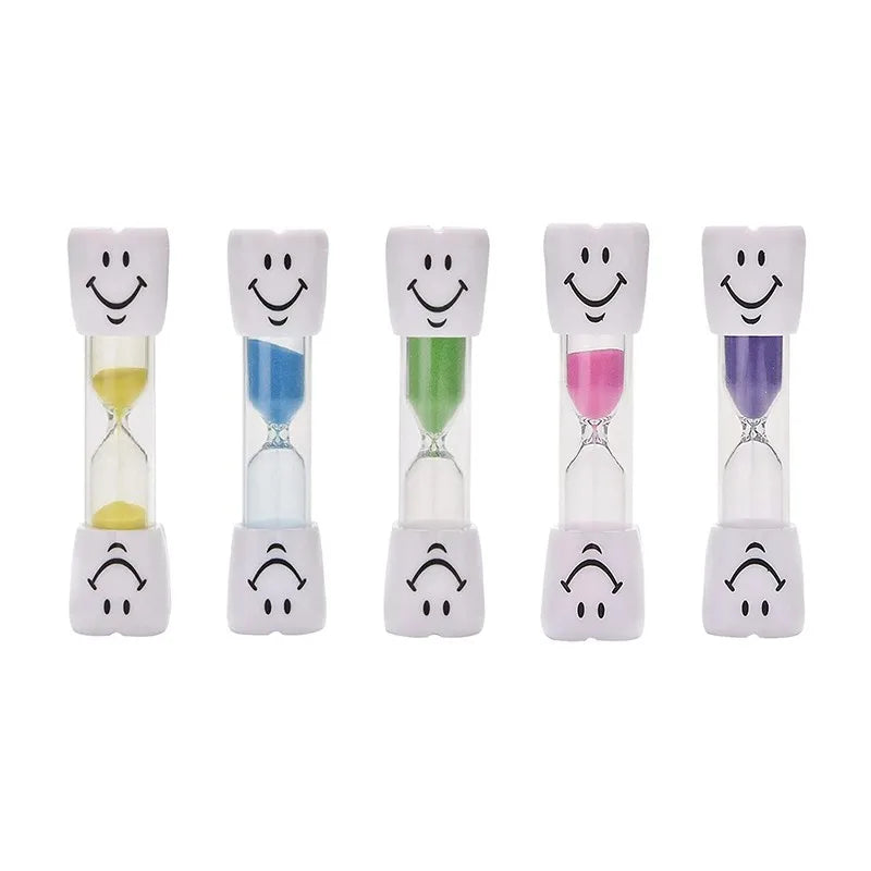 Creative Smiling Face Hourglass Sand Clock for Cooking Brushing Teeth 3 Minutes Sands Timer Sandglass for Children Kids Gift