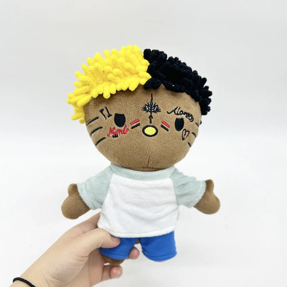 Hello Kitty as Rapper Singer Xxxtentacion Plush Doll Plushies Stuffed Toys Cute Kids Boys Girls Christmas Gifts