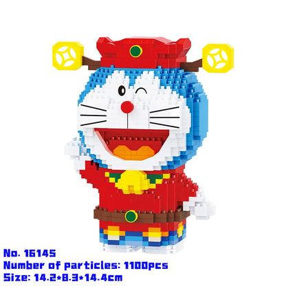 BALODY Doraemon building block Nobita Nobi Dorami model Minamoto Shizuka figure children's toy Christmas birthday gift