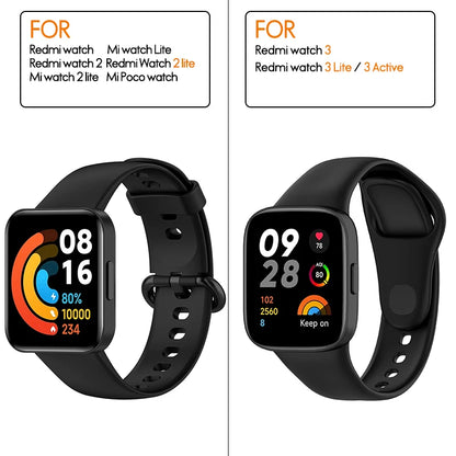 Silicone Strap For Xiaomi Mi Watch 2 3 Lite Mi poco Watch band For Redmi watch 2 Lite 3 Active Wrist Redmi watch 3 lite Bracelet