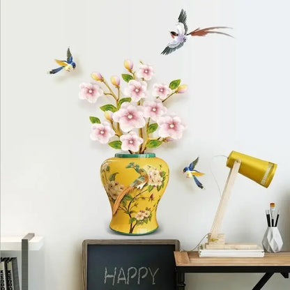 Flower Stickers Living Room Wall Background Wall Stickers Bedroom Room Wall Decoration Stickers Wallpaper Self-adhesive Stickers