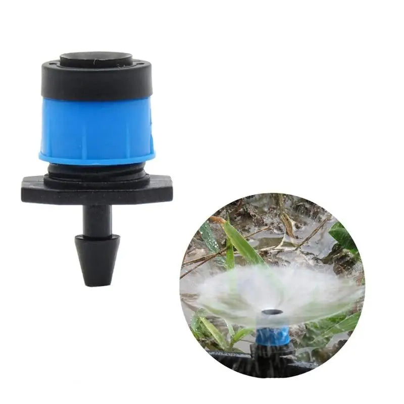 50PCS/100PCS Garden Watering Sprinklers Full-circular Adjustable Fountain Nozzle Adjustable Scattering Spray Mushroom Dripper