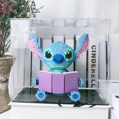 Explosive Stitch Diamond Micro-particle Building Blocks Assembled Toys Creative Guitar Holding Book Stitch Model Children's DIY