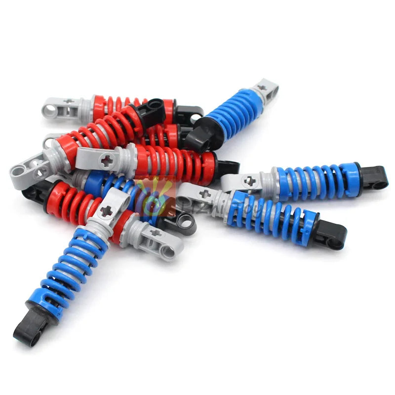 MOC Bricks Technology 76537 Shock Absorber 6.5L 9.5L Hard Soft Spring Building Blocks Compatible with Car Wheel Mechanical Toys