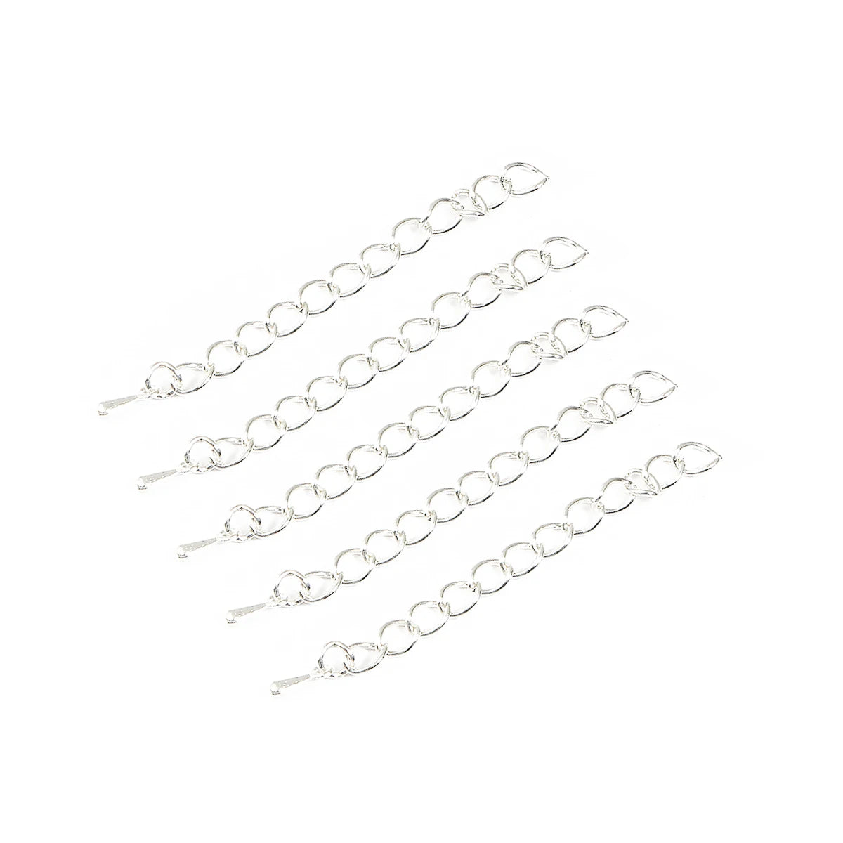 10Pcs/Lot 55mm Metal Iron Extended Extension Tail Chain Connector For DIY Jewelry Making Ends Bracelet Necklace Accessories