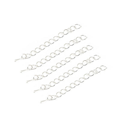 10Pcs/Lot 55mm Metal Iron Extended Extension Tail Chain Connector For DIY Jewelry Making Ends Bracelet Necklace Accessories